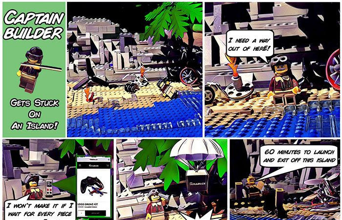 Captain Builder Gets Stuck on an Island! - Kitables Comic Adventure