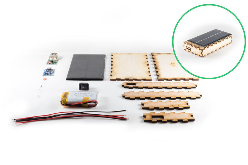 Solar USB Portable Charger Kit - 10 Pack